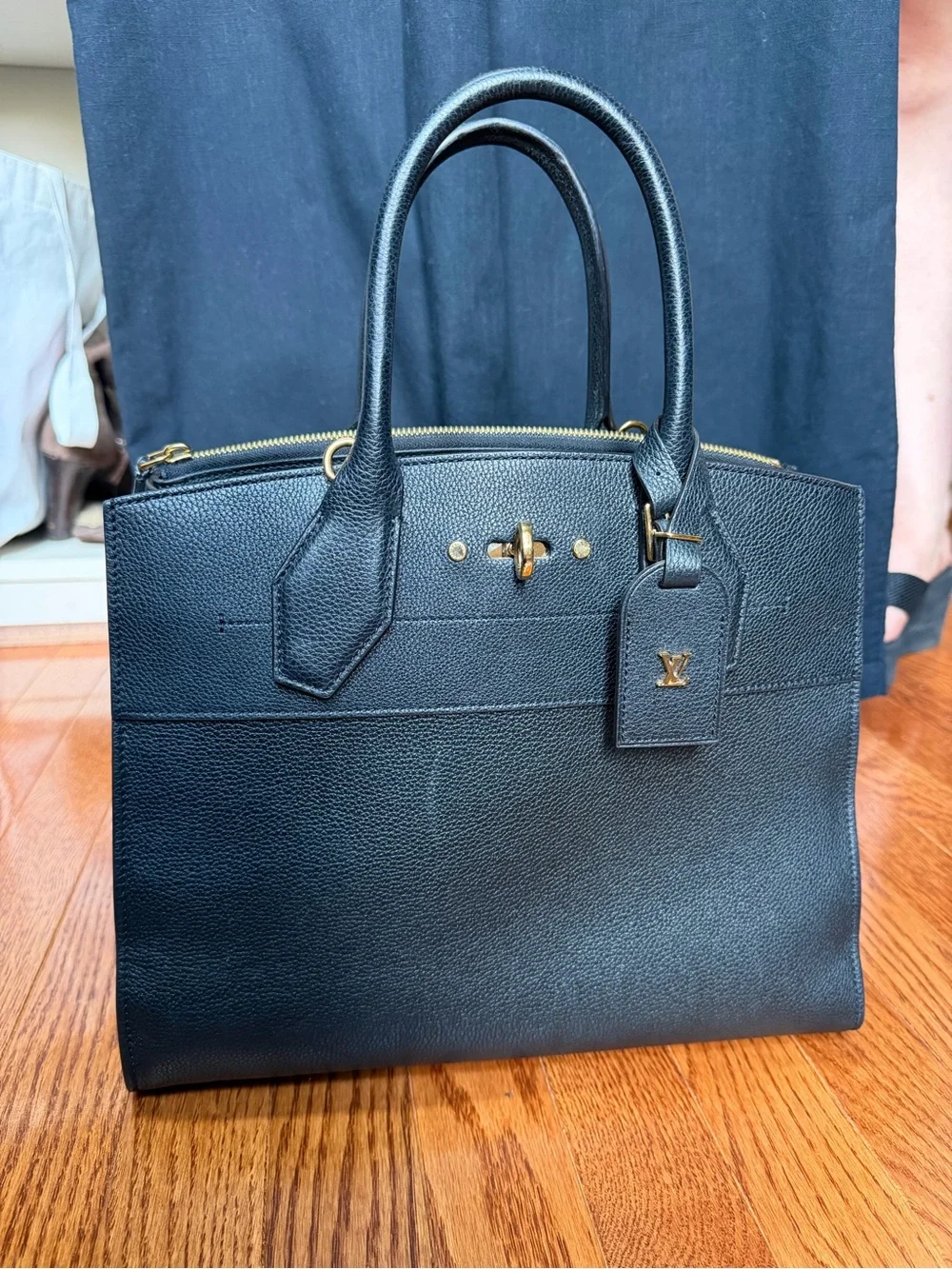 Louis Vuitton City Steamer MM with Gold Hardware and Strap